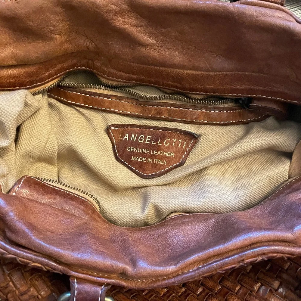 Hobo handwoven leather bag
